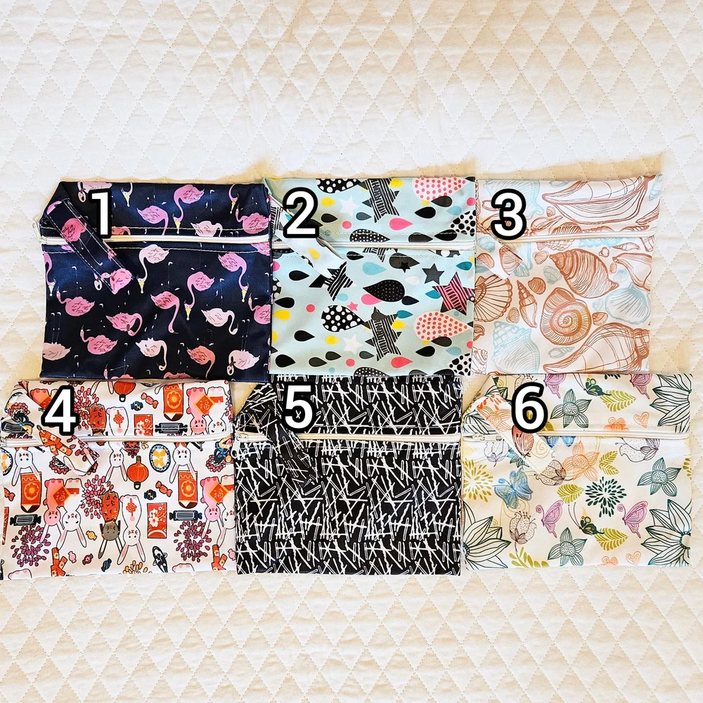 3 S 3 M 1 Wet Bag - Reusable Menstrual Pads Custom Bundle - Picture 5 of 5